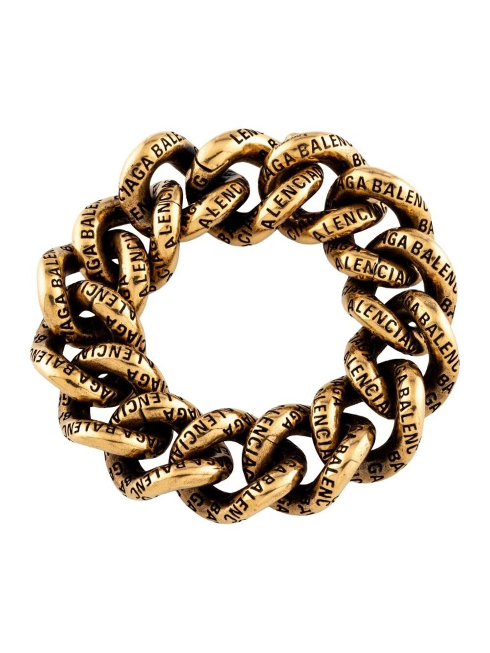Balenciaga Gold-Tone Brass Chain Bracelet
